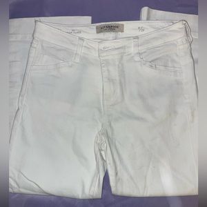 White Liverpool Crop Flare Denim Jean 8/29